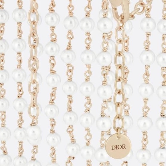 Christian Dior Pearl D-Vinity Cascading Cuff Bracelet - Picture 6 of 13